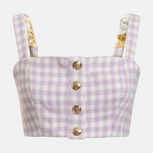 Guess Checkered Crop Top